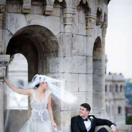 wedding photo at Fisherman's Bastion